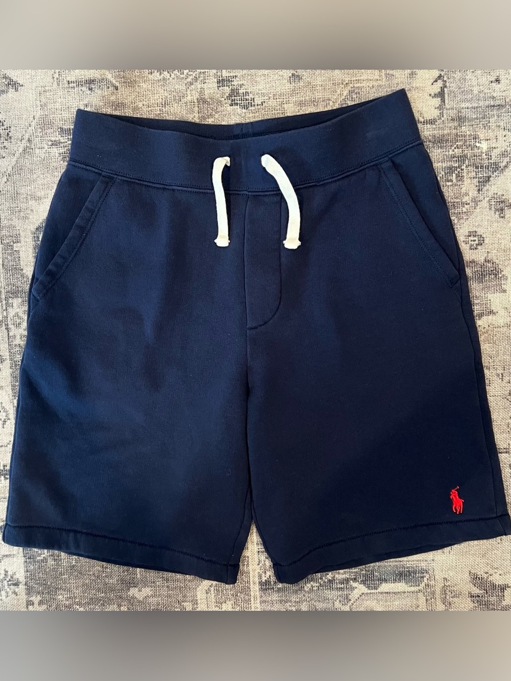 Polo by Ralph Lauren Boy’s Navy Knit Drawstring Shorts